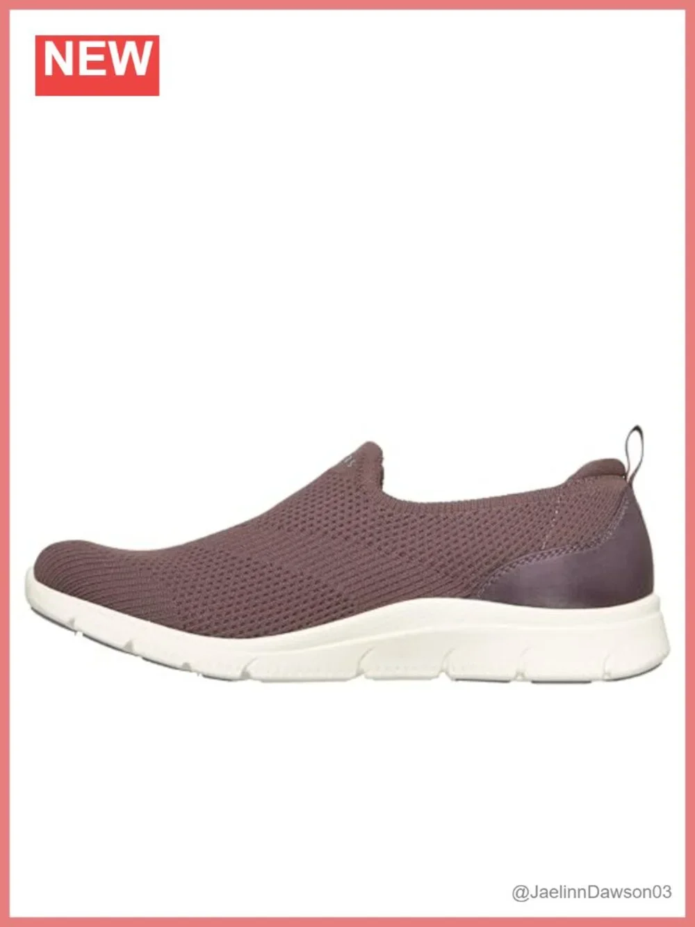Women's Arch Fit Slip-On Walking Shoes - 4-Way Stretch Knit, Machine Washable